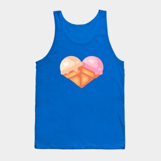 Ice cream heart Tank Top